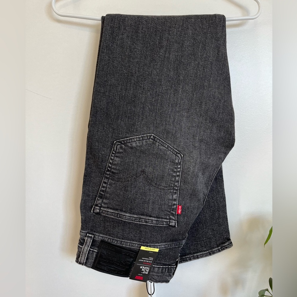 Levi’s premium 512 slim taper stretch grey jeans size 36/32, nwt